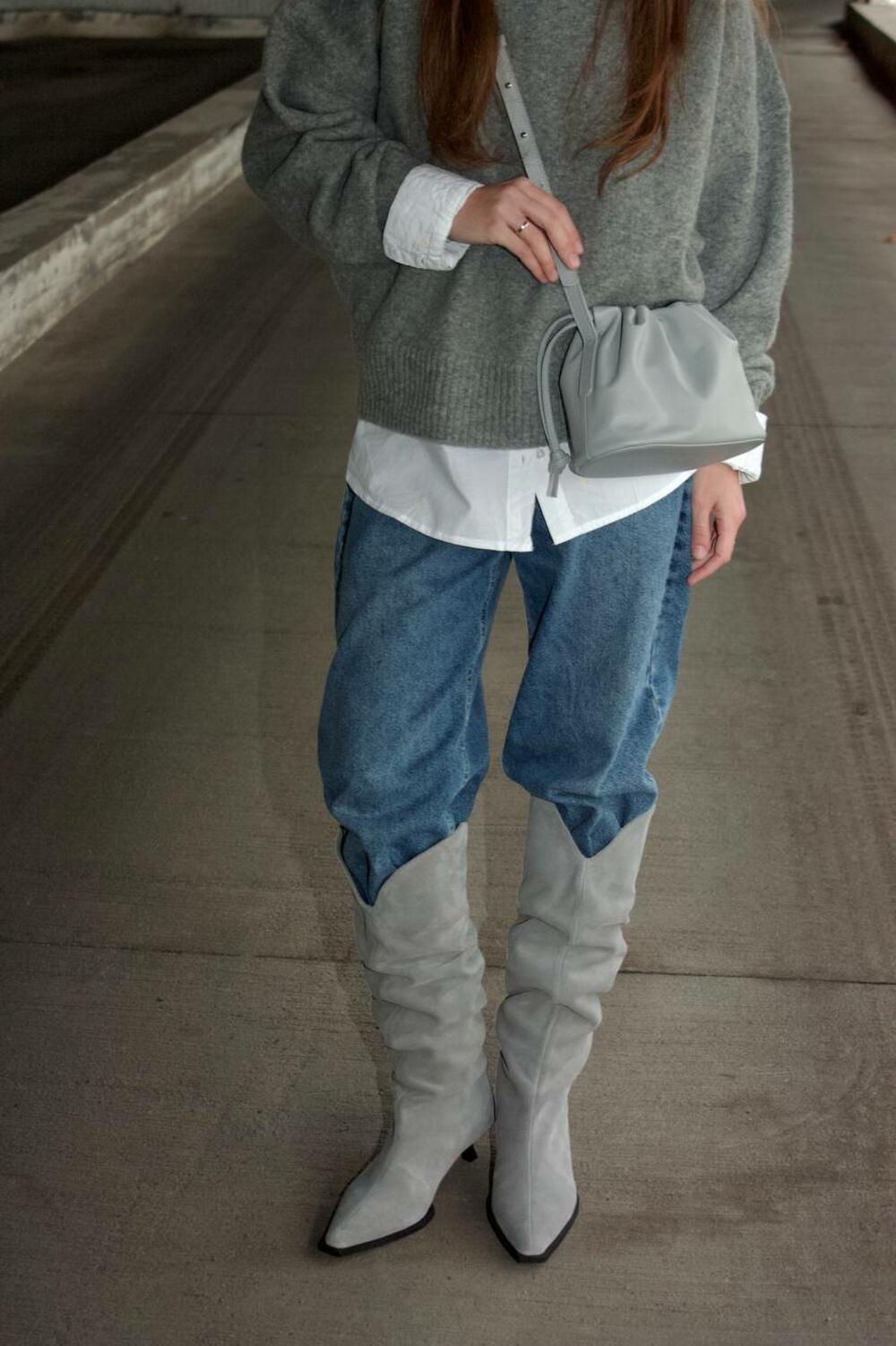 Чоботи Лівія, 3101-1 сірий, 39