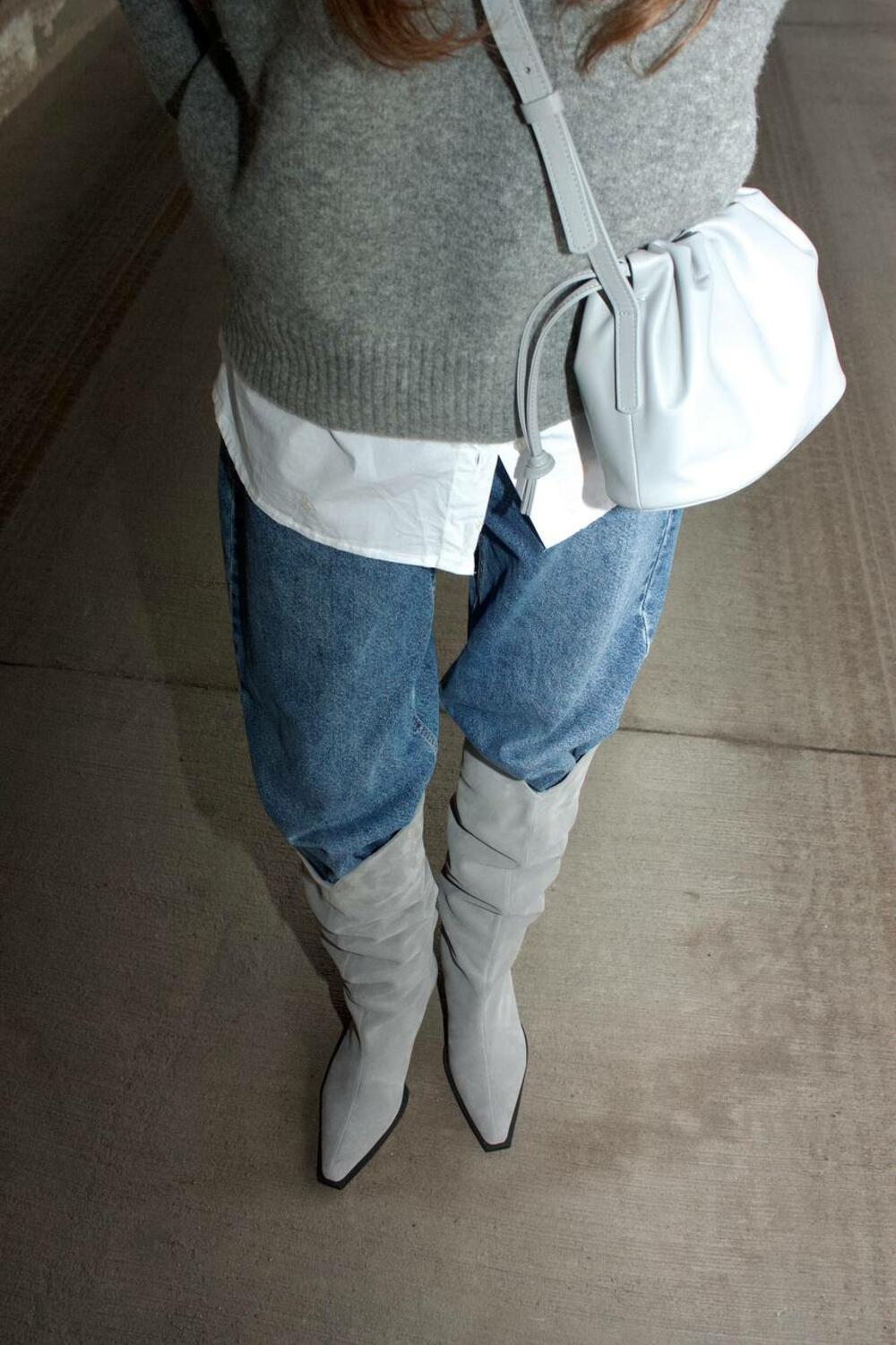 Чоботи Лівія, 3101-1 сірий, 39