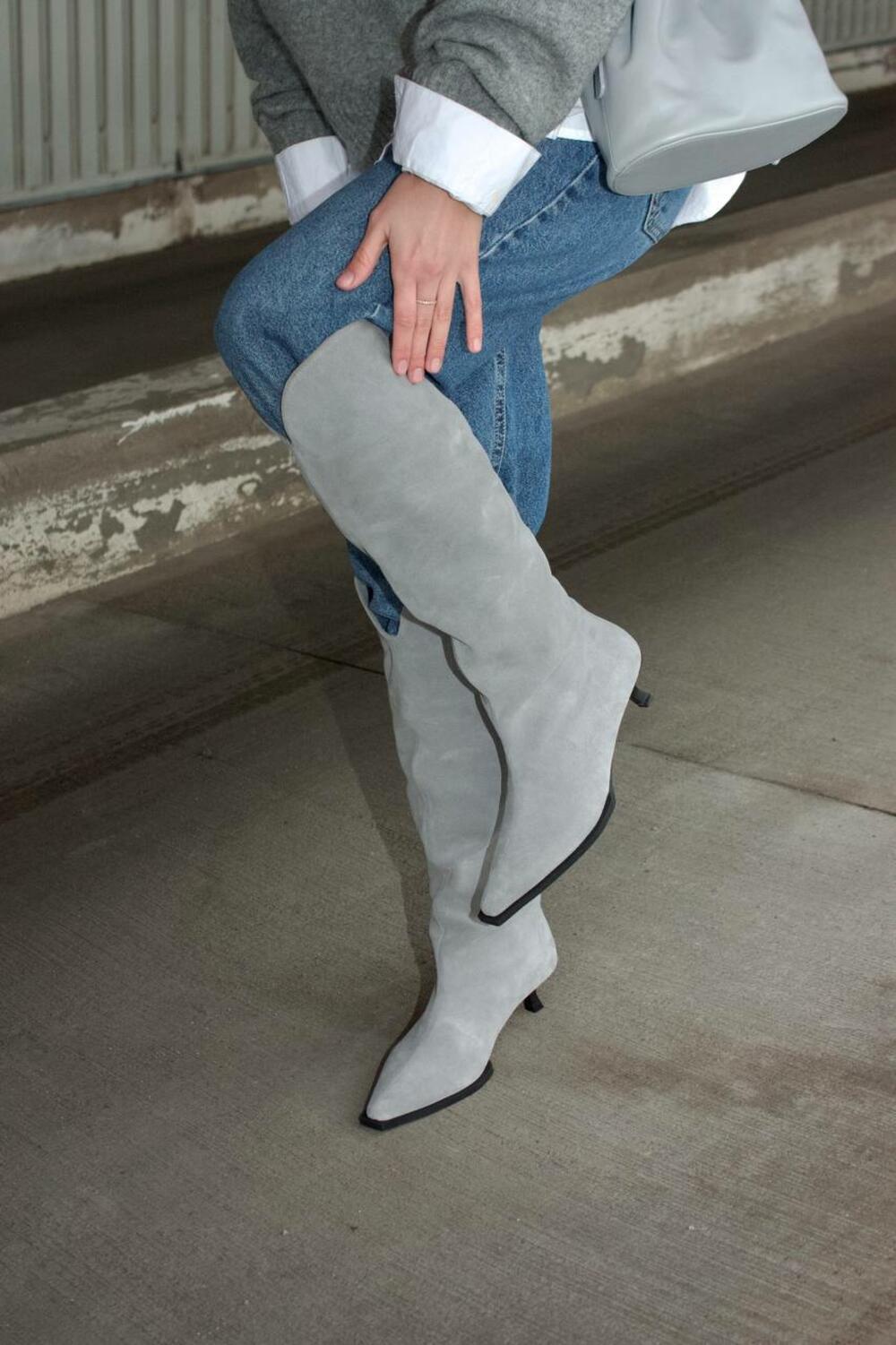 Чоботи Лівія, 3101-1 сірий, 39