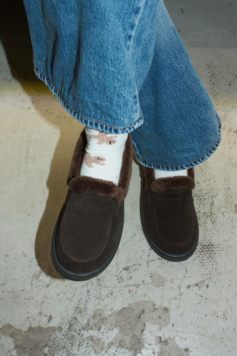 Лофери анатомічні, ХУТРО, T0325 Шоколад, 39