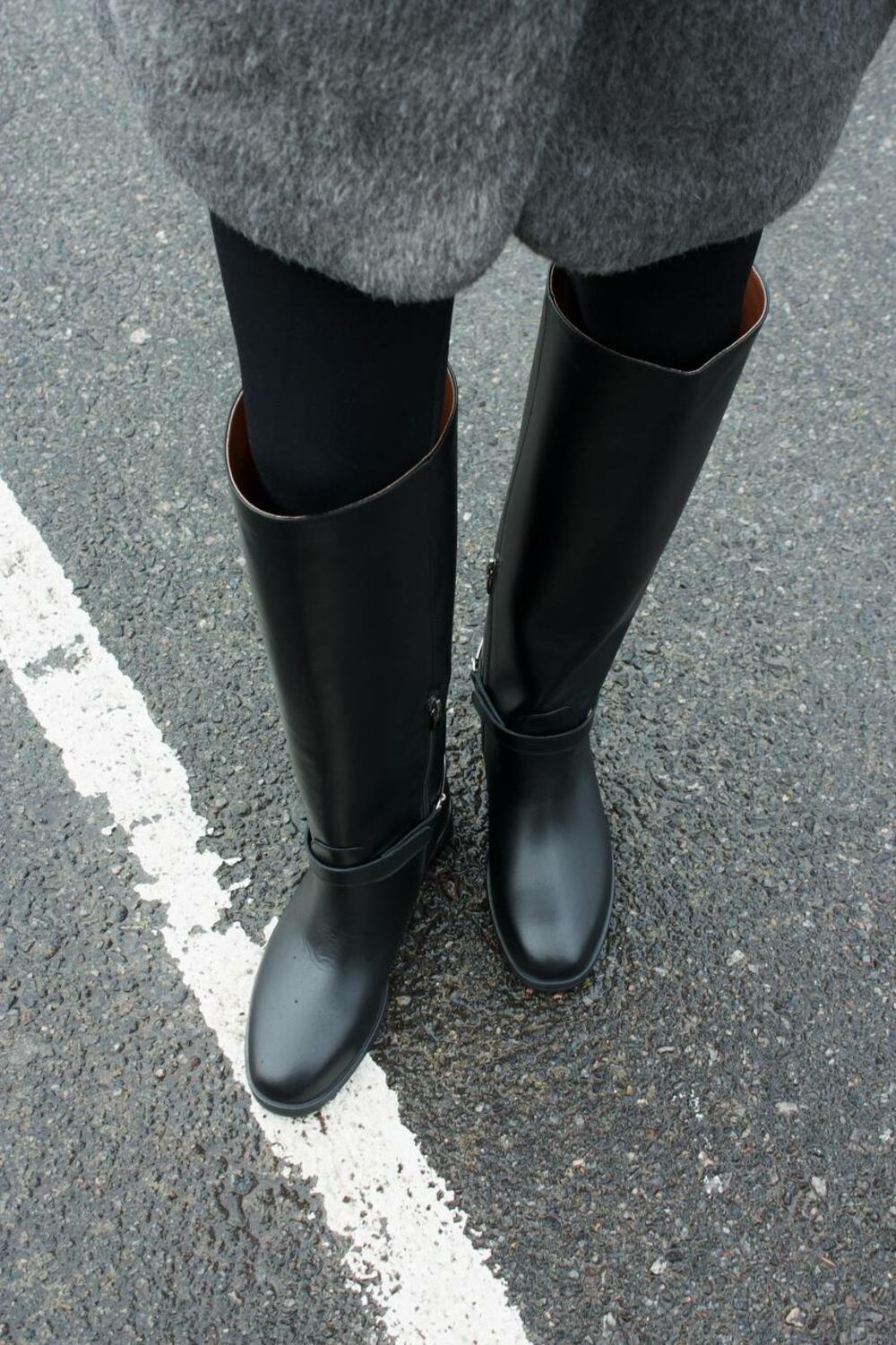 Чоботи Ранчо з зйомним ремінцем чорний, 40