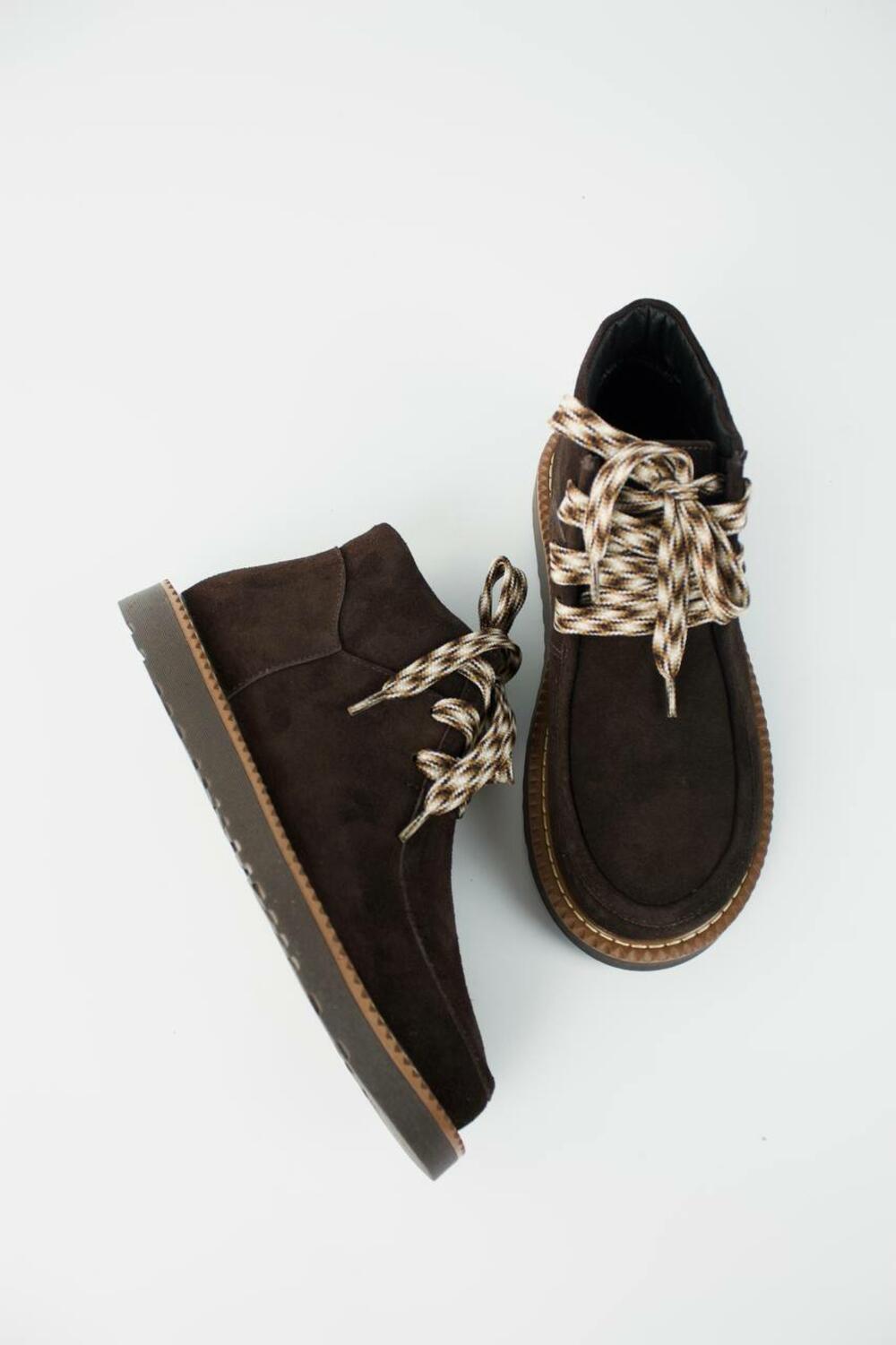 Черевики зі шнурівкою, 451-0079, ХУТРО 