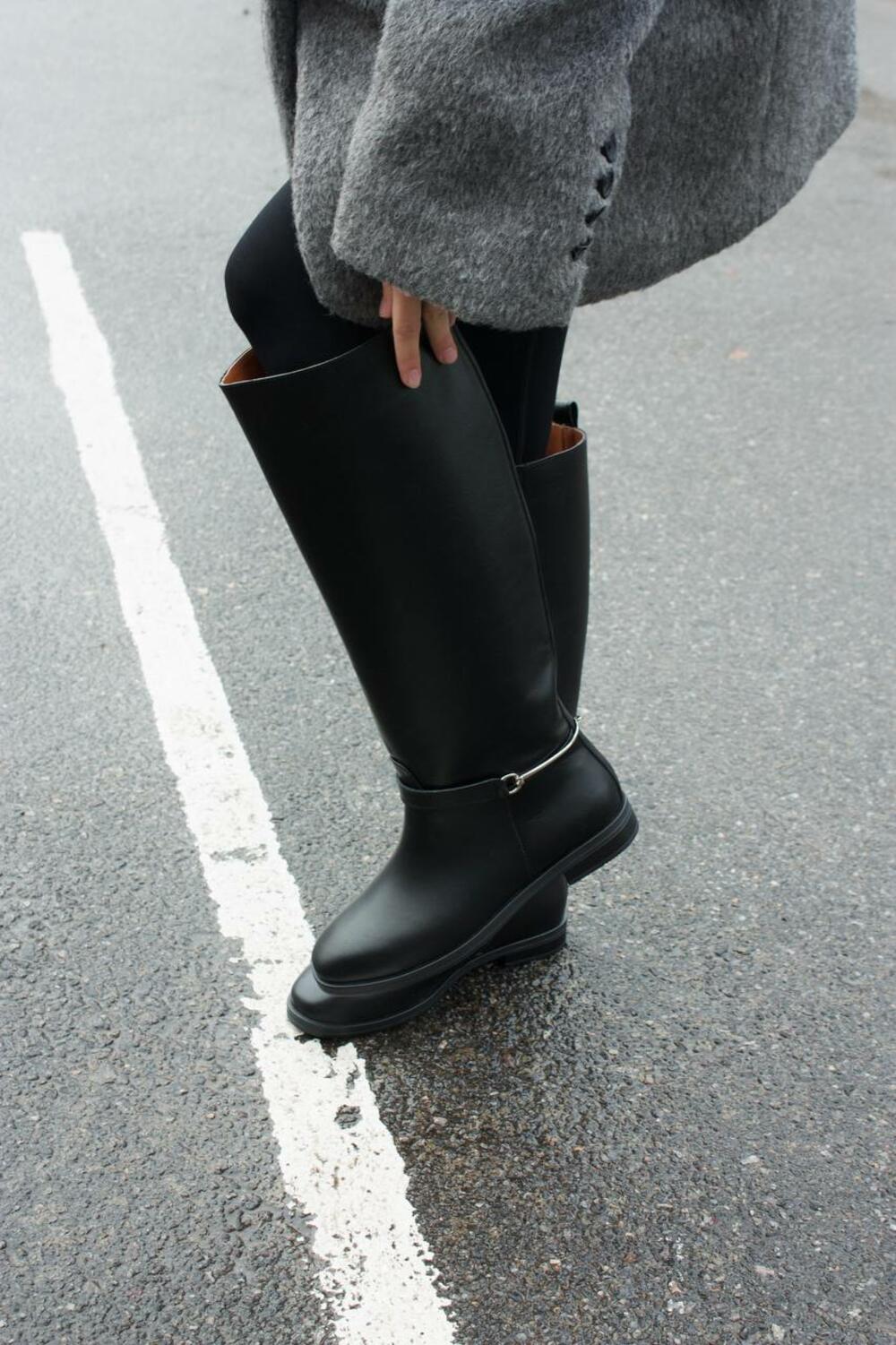 Чоботи Ранчо з зйомним ремінцем чорний, 40