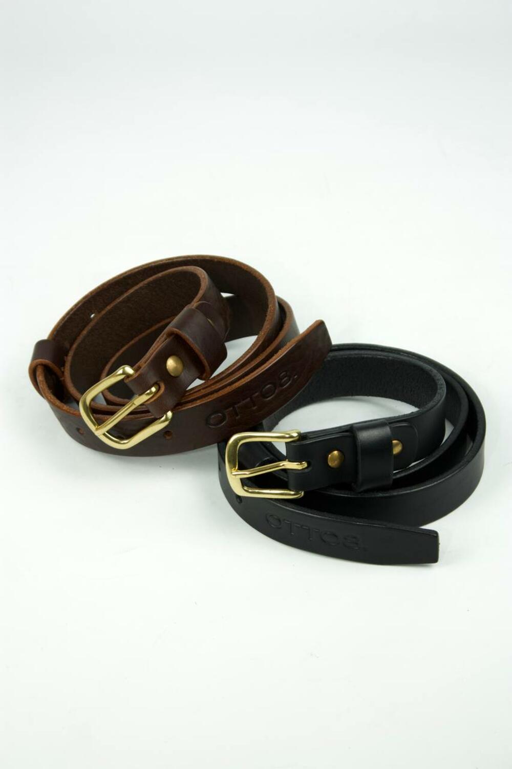 Ремінь класичний “Модена”, 2.5 см Шоколад