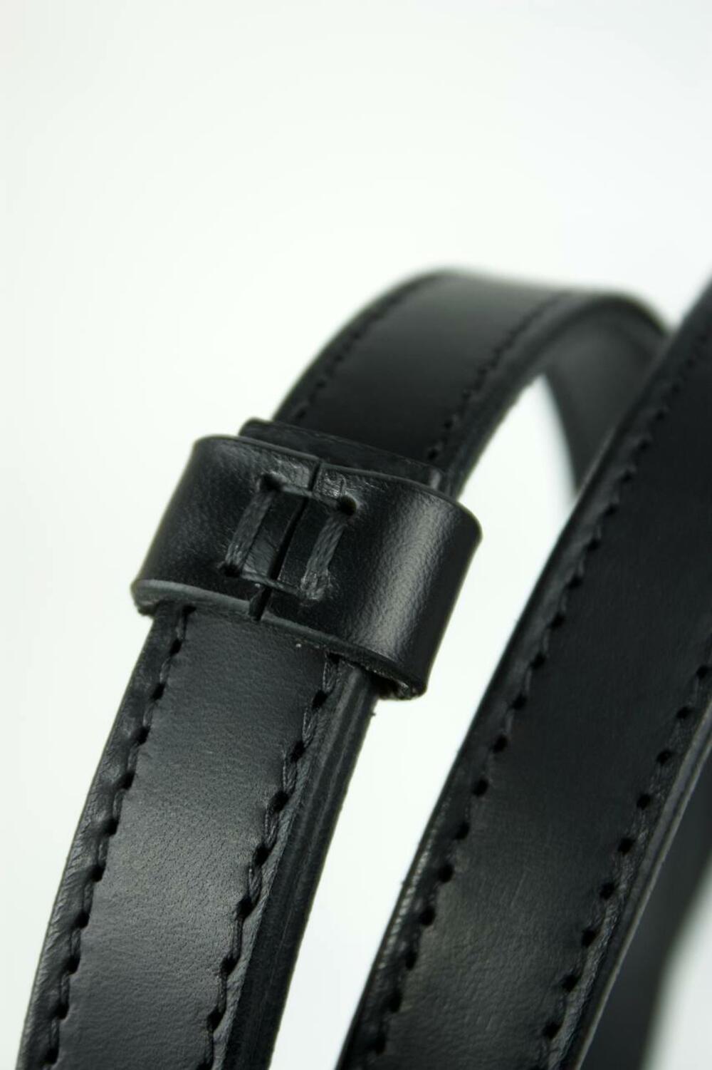 Ремінь “Верона”, золота фурнітура, 1.8 см чорний