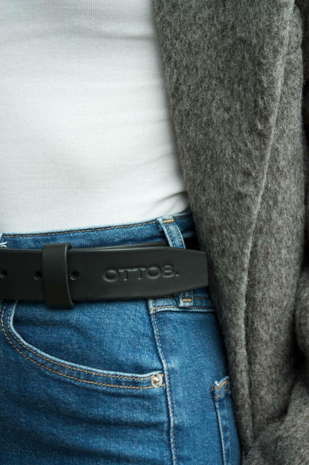 Ремінь класичний “Модена”, 3.5 см чорний