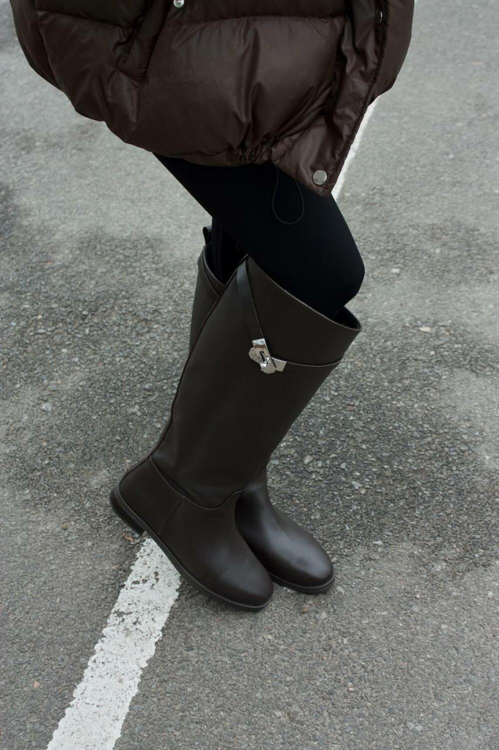 Чоботи Альба, ХУТРО, 1590 Шоколад, 37