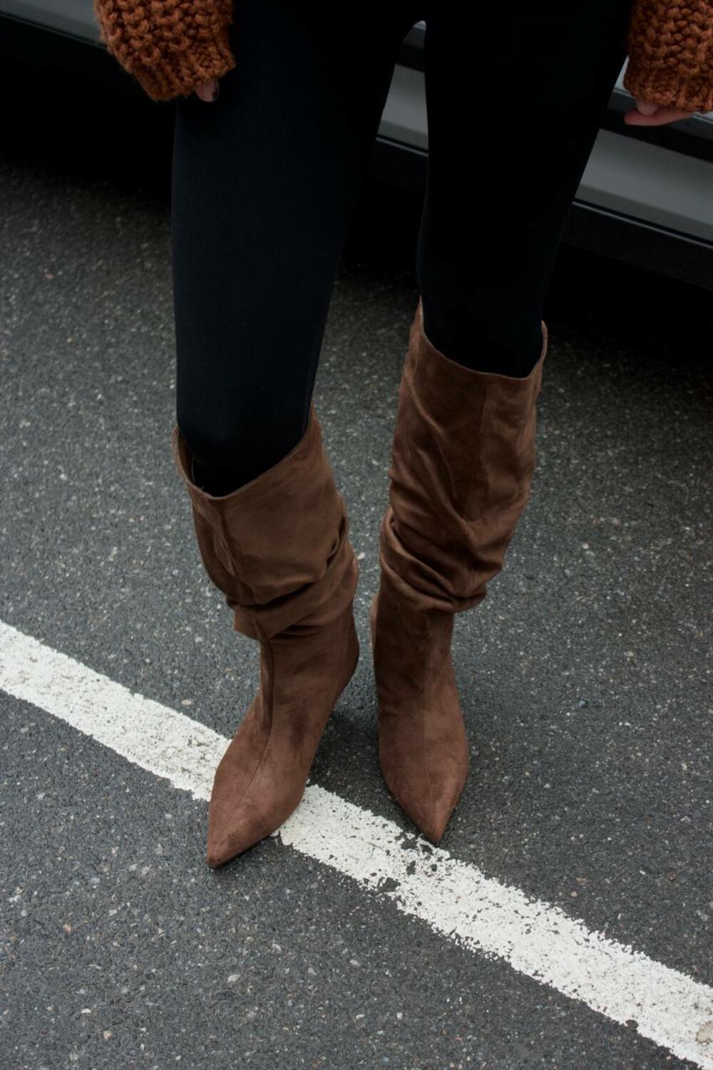 Чоботи збірка, А9811 коричневий, 37