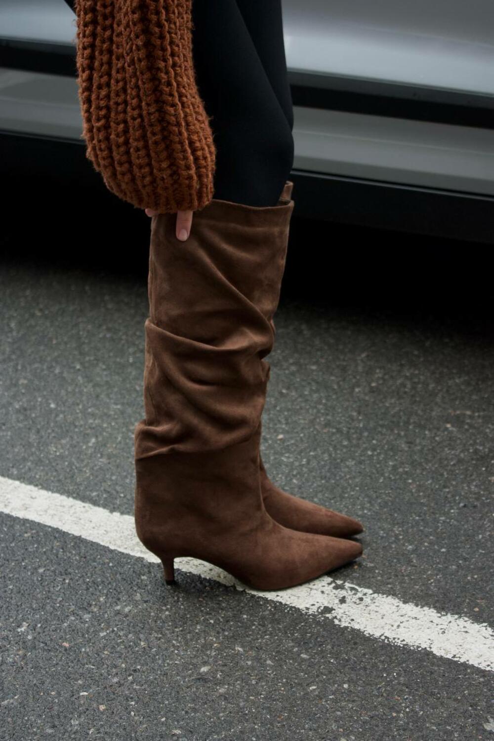 Чоботи збірка, А9811 коричневий, 37