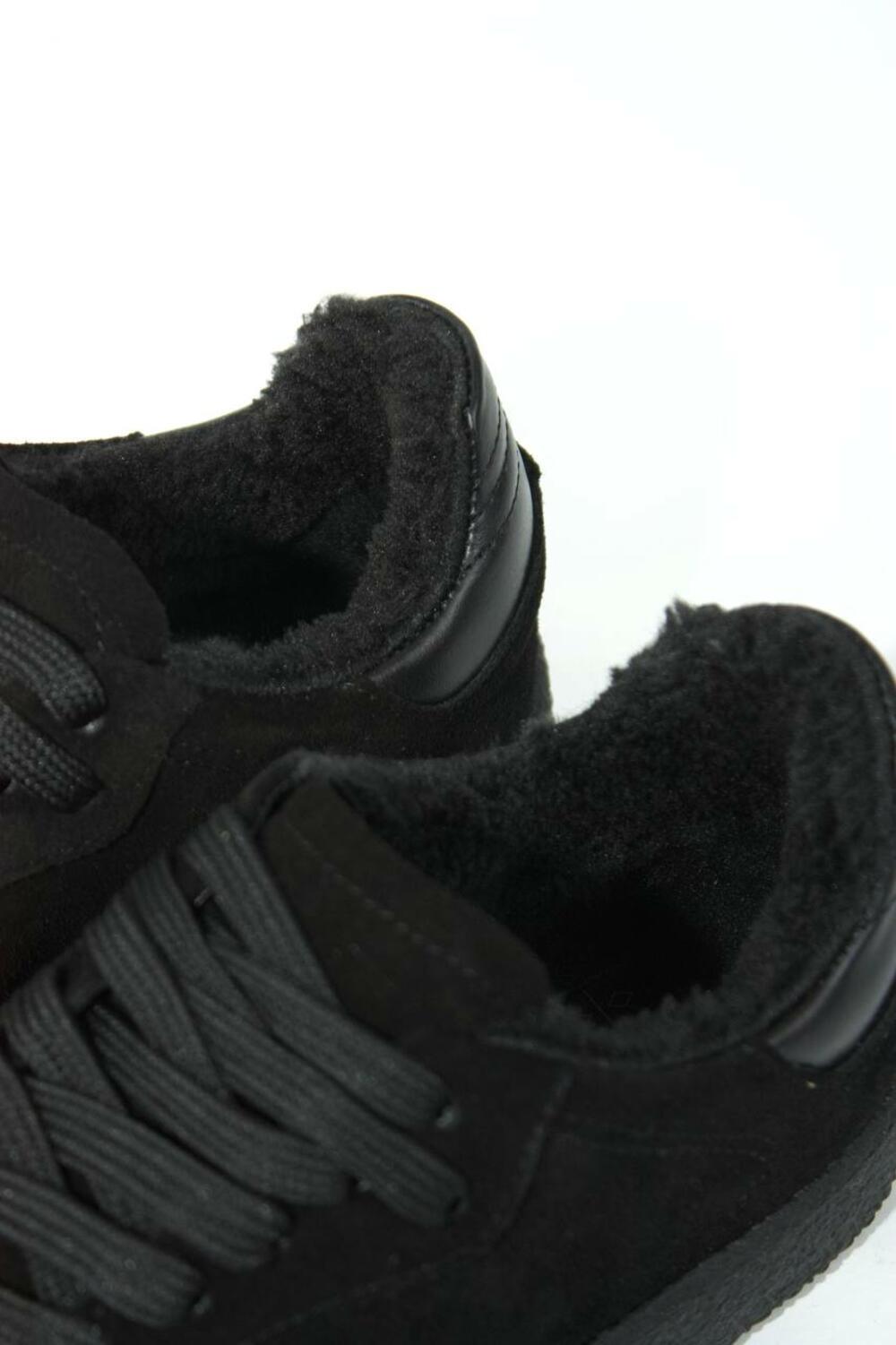 Кеди класичні на підвищеній підошві, Т-5/2-21413, ХУТРО чорний, 37