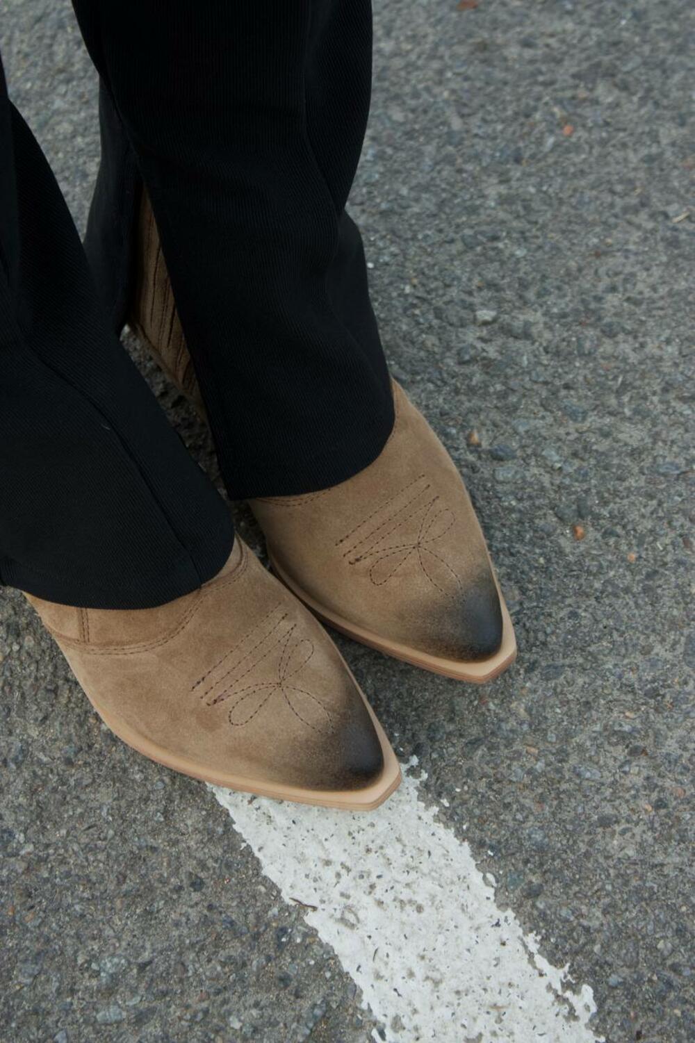 Ковбойки натуральні низькі, К-4-10104 кастор, 38