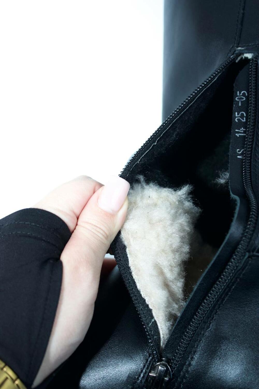 Чоботи Альба, ХУТРО, 1590 чорний, 41