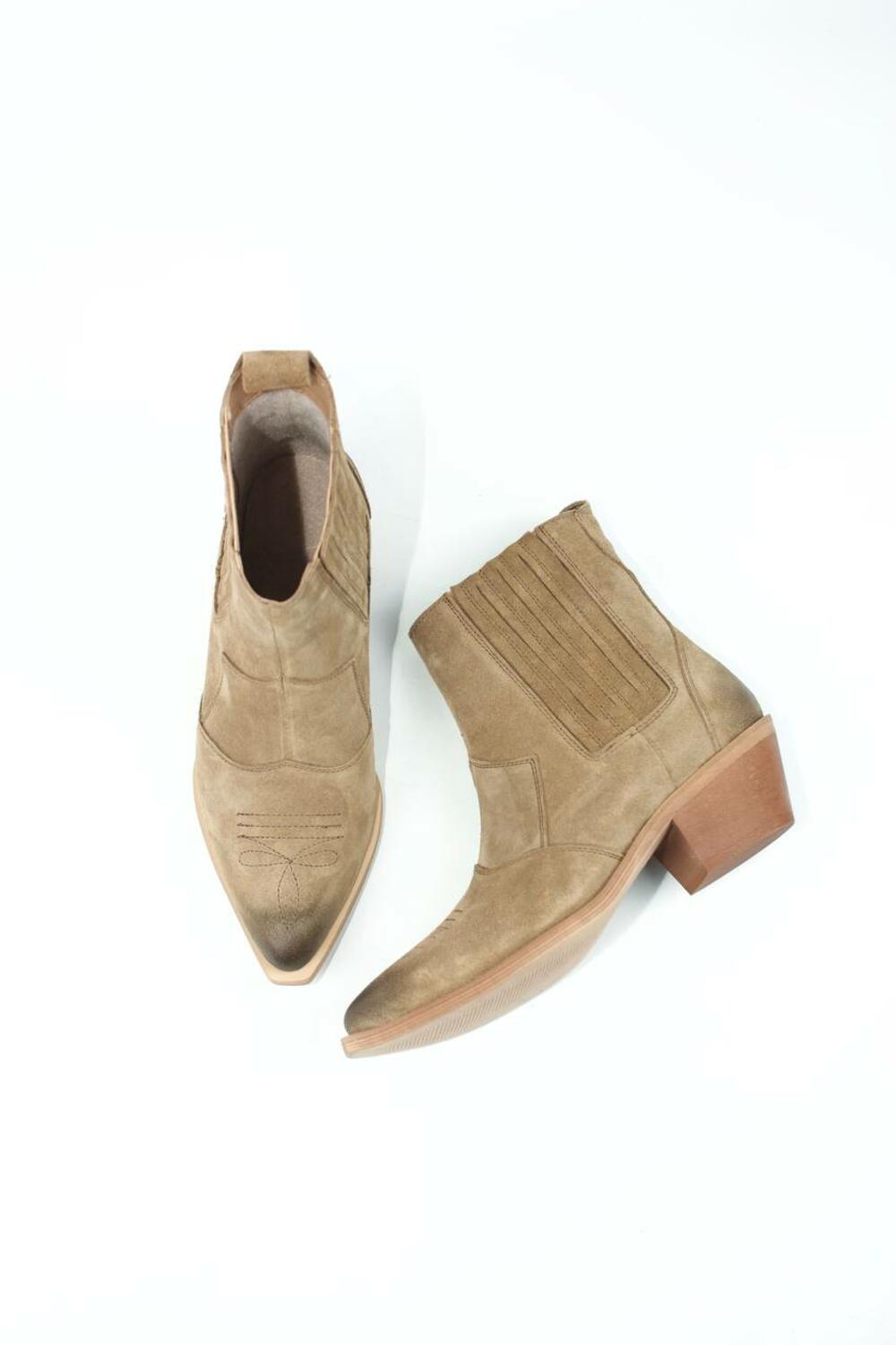 Ковбойки натуральні низькі, К-4-10104 кастор, 38