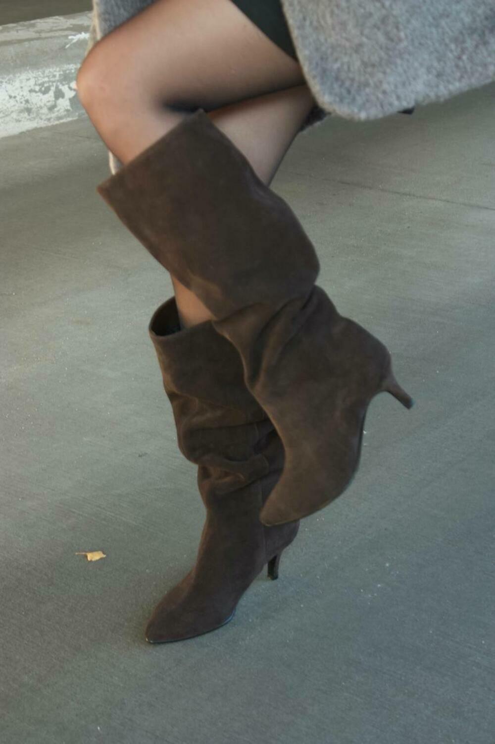 Чоботи труби вільного одягання, 511-100-416, уцінка Шоколад, 40