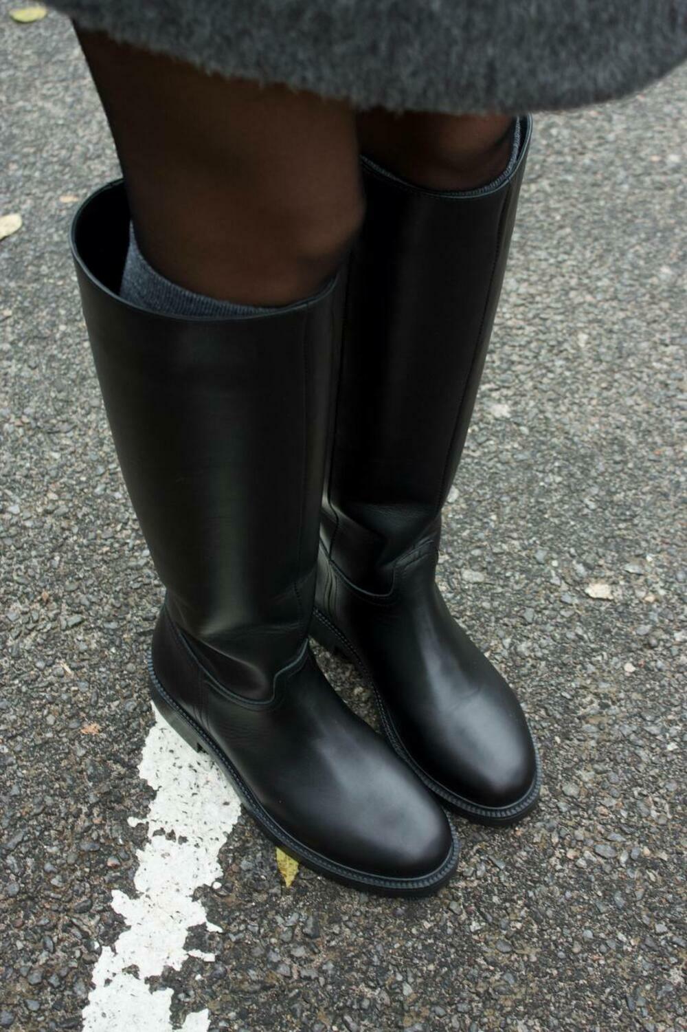 Чоботи-труби класичні, ЗИМА, 619 чорний, 36