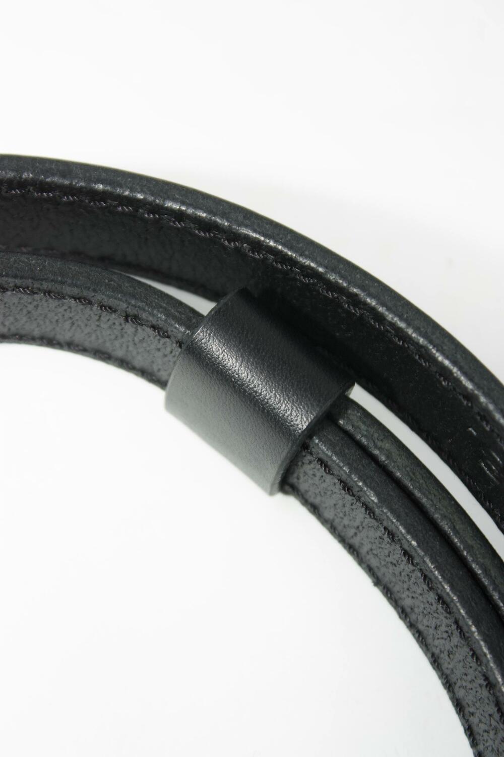 Ремінь “Верона”,  срібна фурнітура, 1.8 см чорний