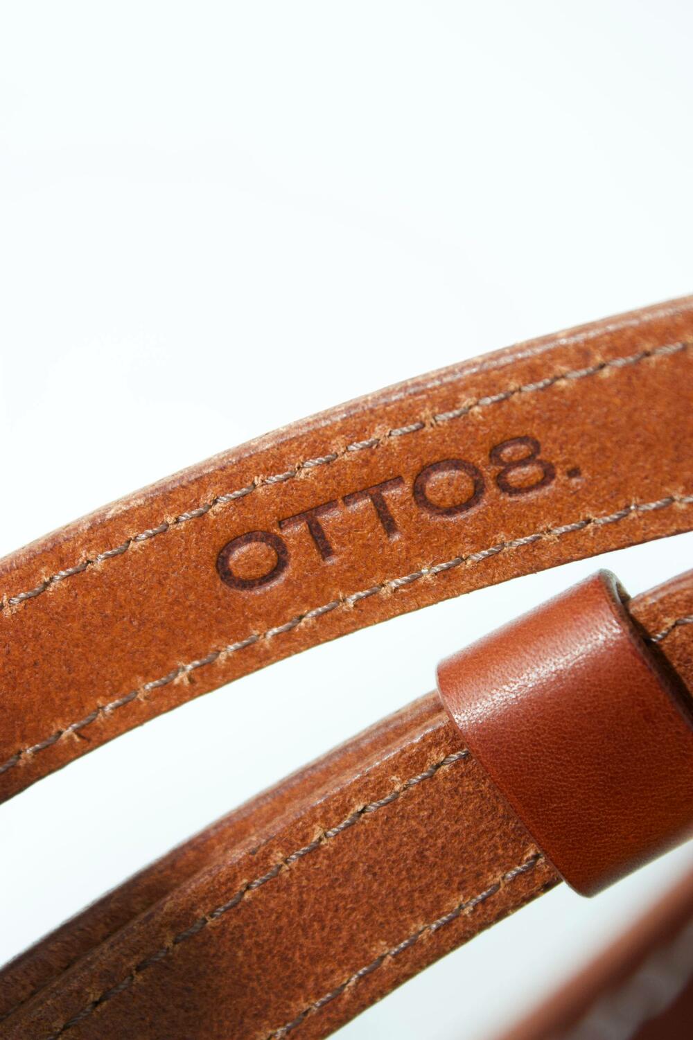 Ремінь “Верона”, срібна фурнітура, 1.8 см коньяк