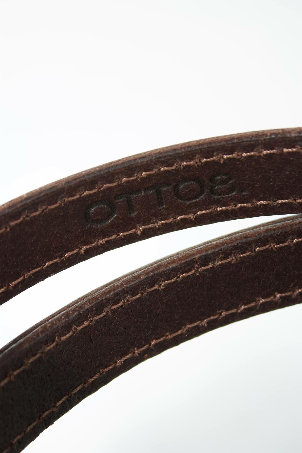 Ремінь “Верона”,  срібна фурнітура, 1.8 см Шоколад