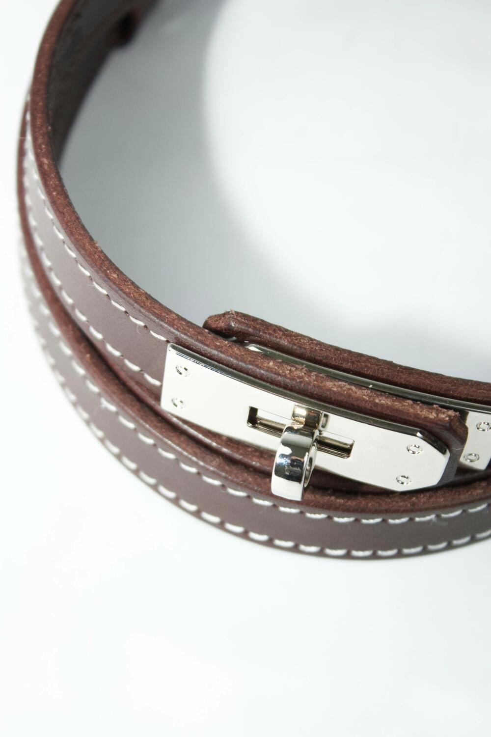 Ремінь “Верона”,  срібна фурнітура, 1.8 см Шоколад