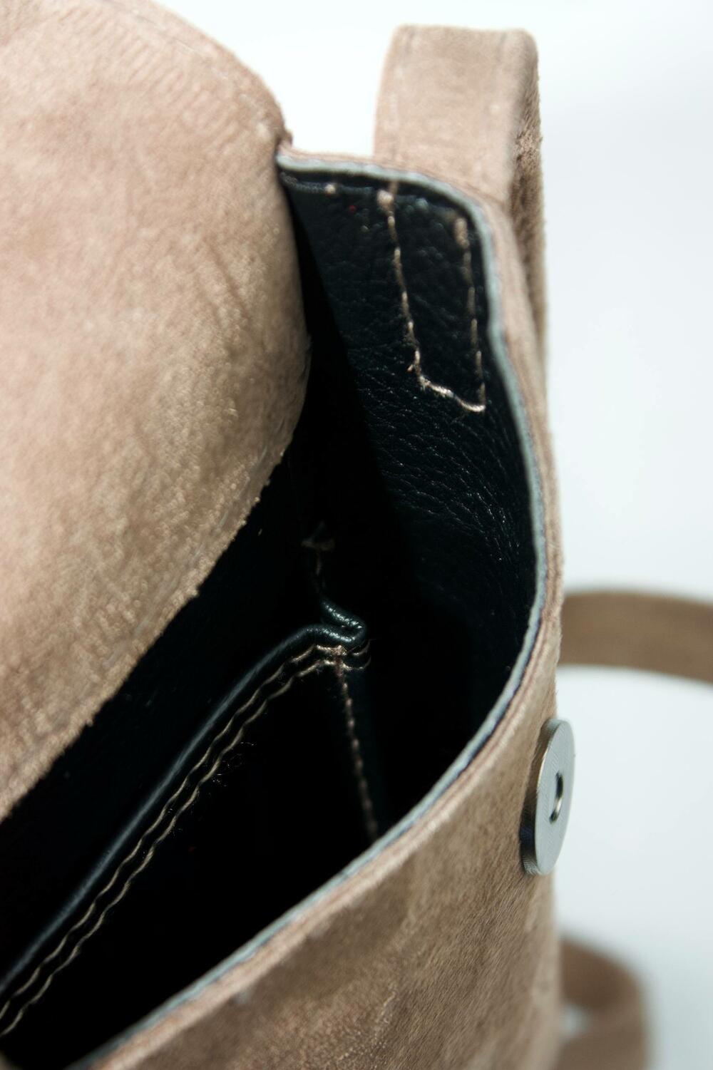 Сумка замшева mini, 1065 версаль кашемір