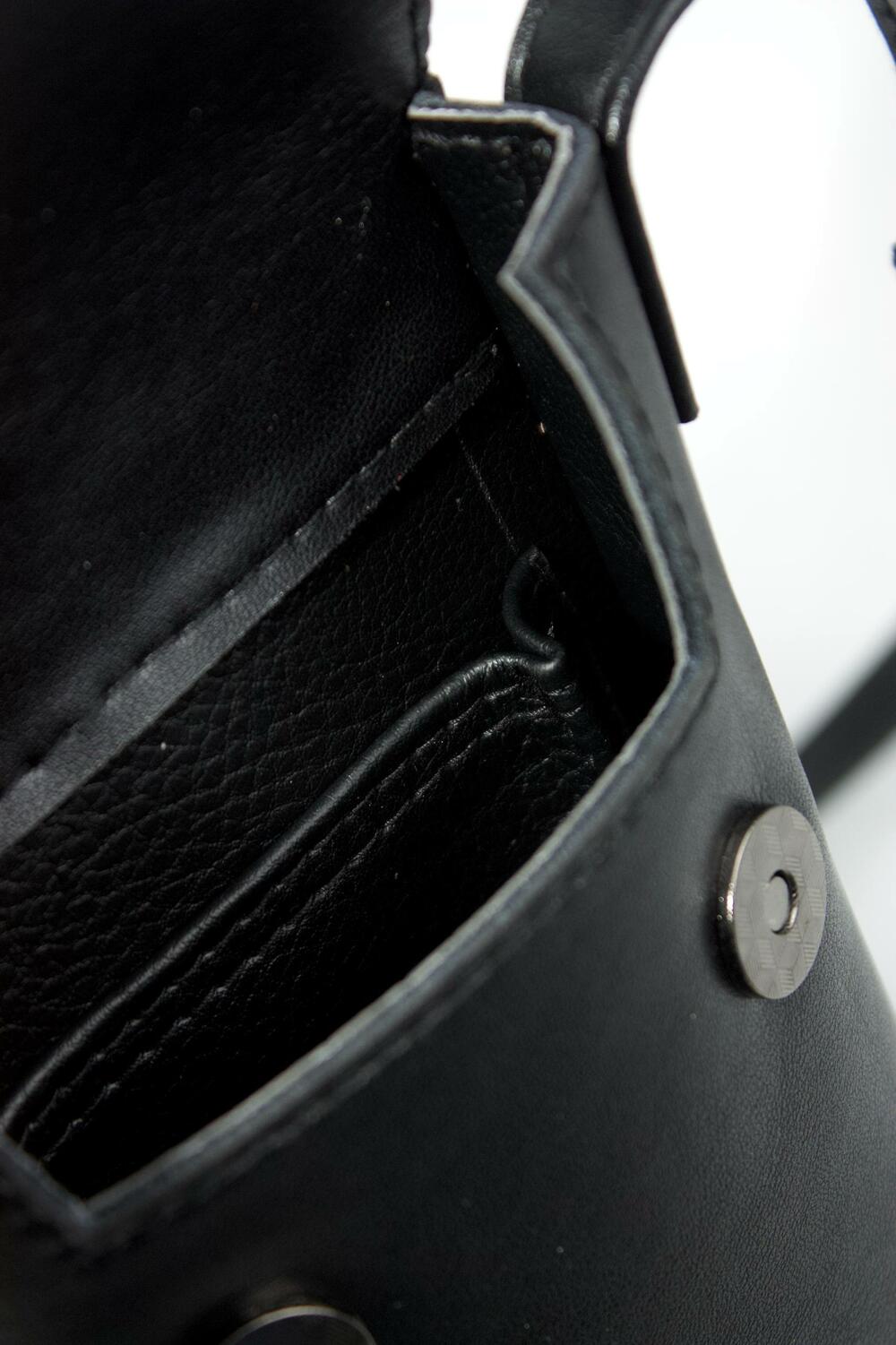 Сумка шкіряна mini, 1065 чорний