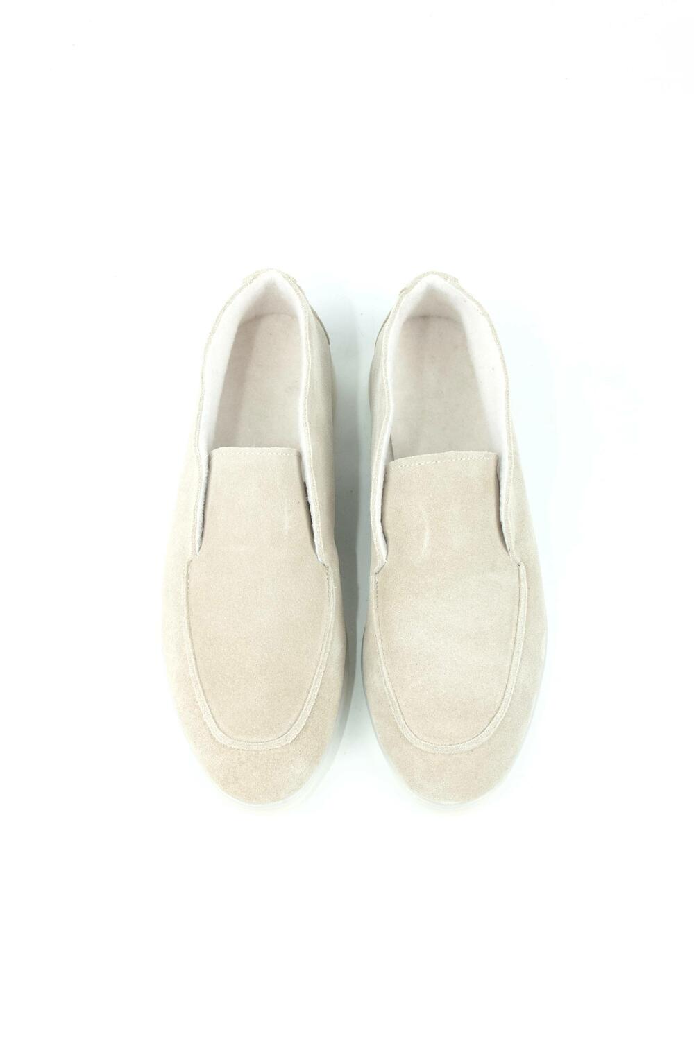 Лофери високі натуральні «Хіларі», БАЙКА, T0224 айворі, 40