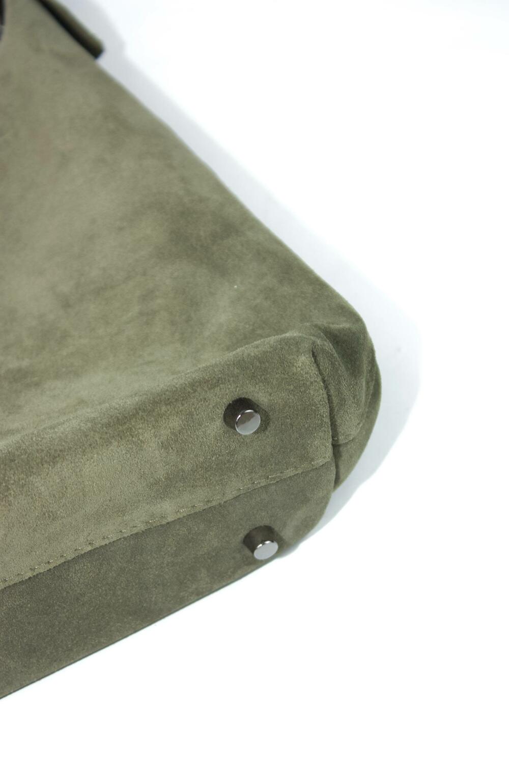 Сумка Аляска, замша олива