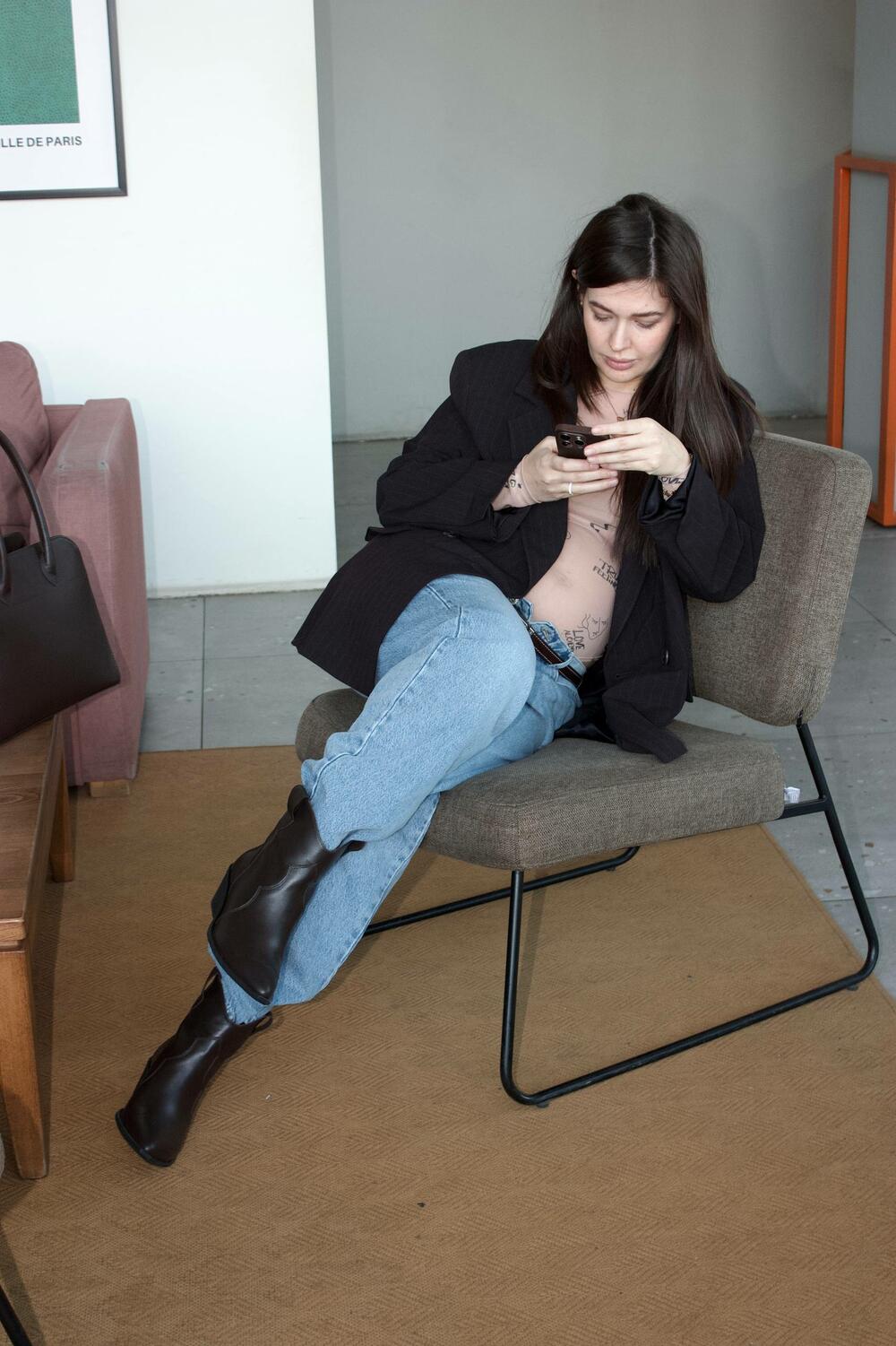 Ковбойки Ріо, низькі, байка Шоколад, 38