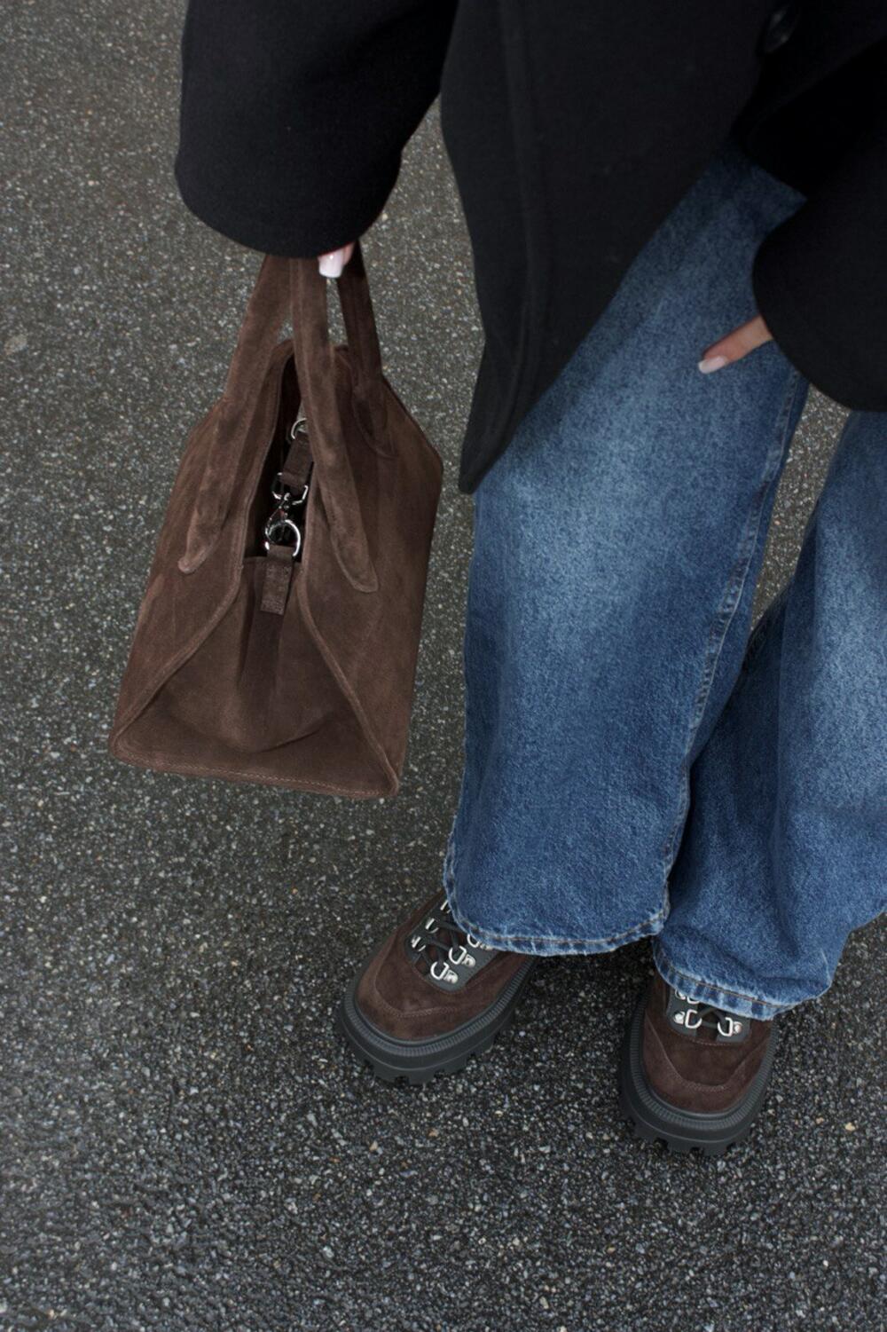 Черевики Коннор, хутро Шоколад, 41