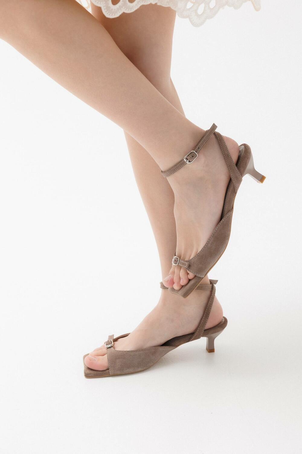 Босоніжки Альма, замша, Л-6-4073 таупе, 39