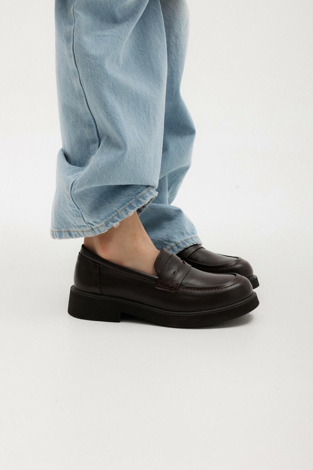 Лофери шкіряні Бруно, Т0525/1.57 Шоколад, 38