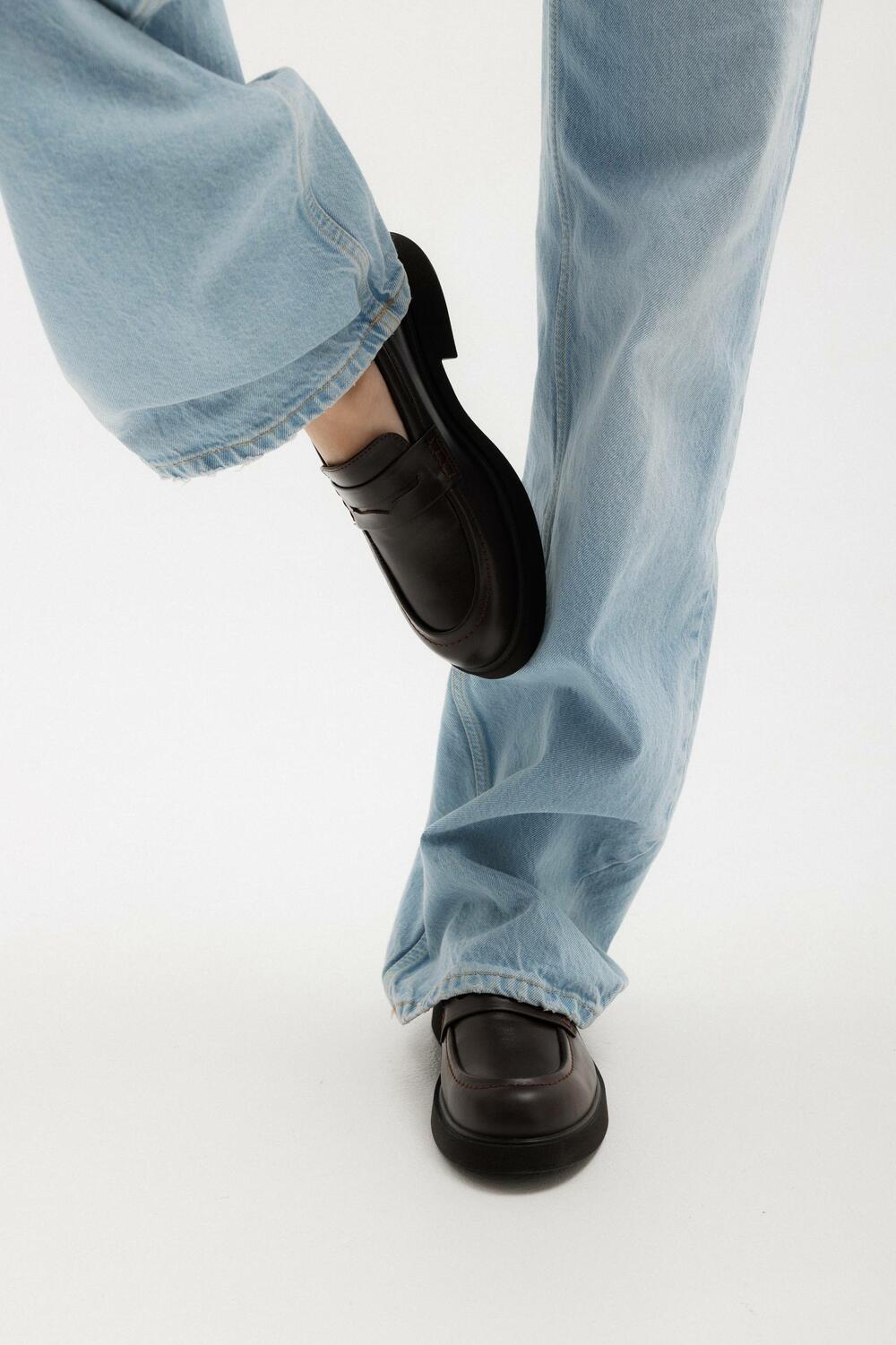 Лофери шкіряні Бруно, Т0525/1.57 Шоколад, 38