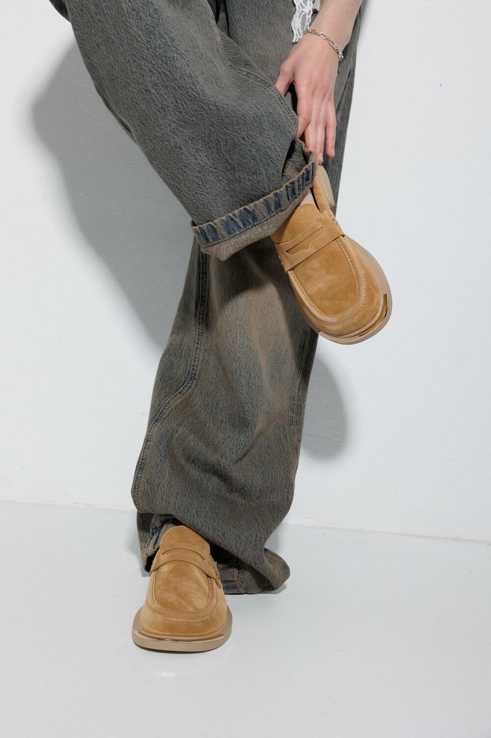 Клоги з металевим аксесуаром, Л-7-клог гірчиця, 40