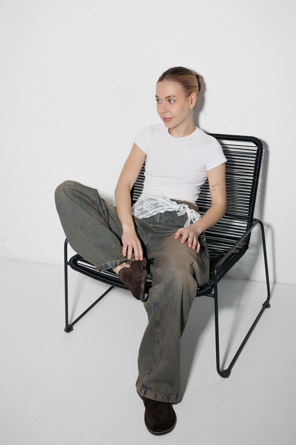 Клоги з металевим аксесуаром, Л-7-клог Шоколад, 40