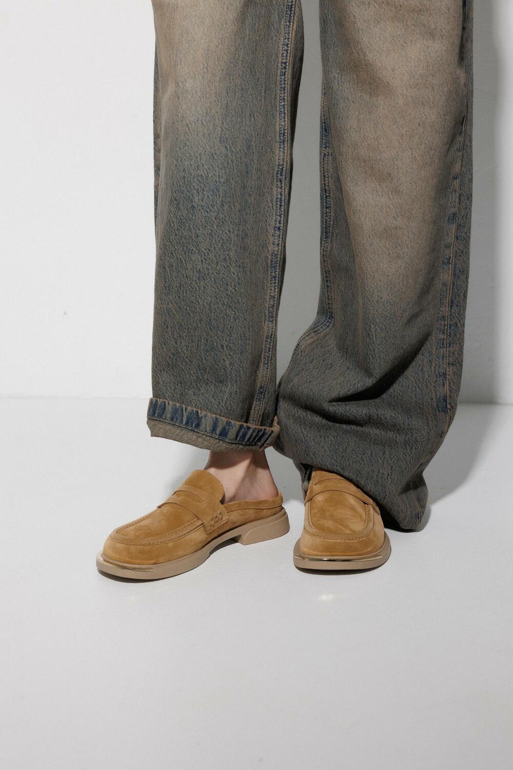 Клоги з металевим аксесуаром, Л-7-клог гірчиця, 40