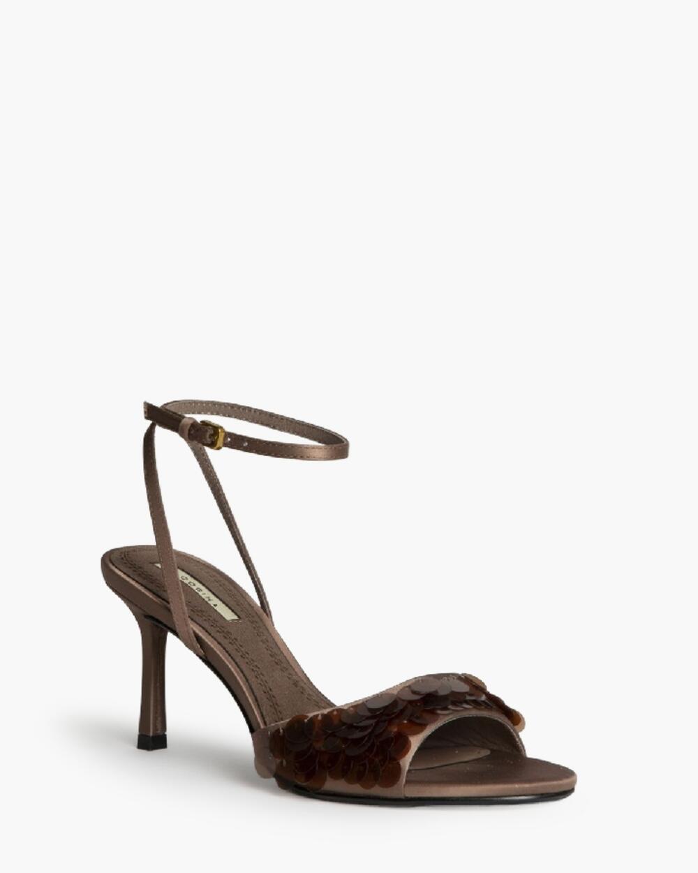 Босоніжки з паєтками М6281 