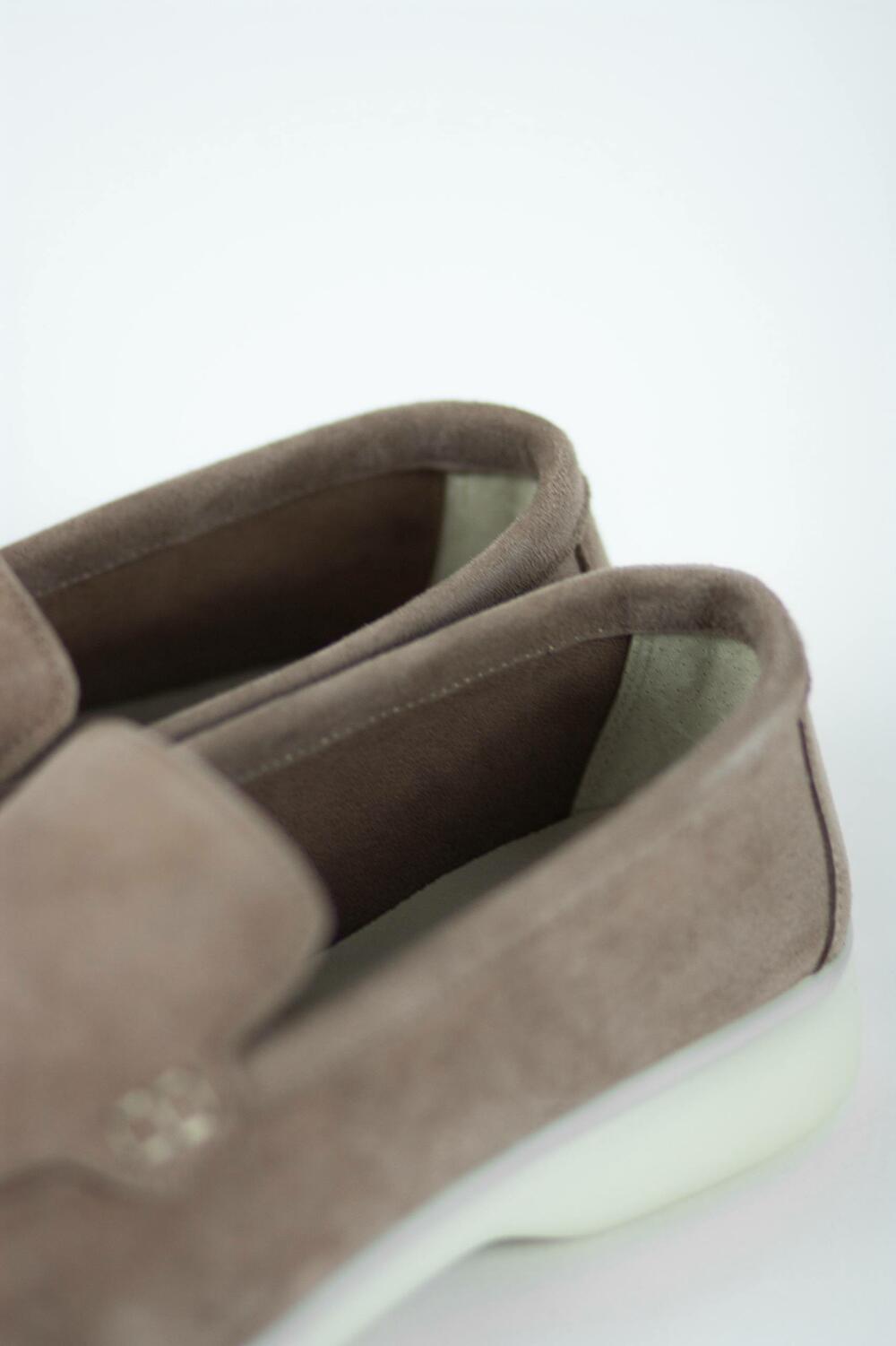 Натуральні лофери "Хіларі", велюр, T0125 беж, 41