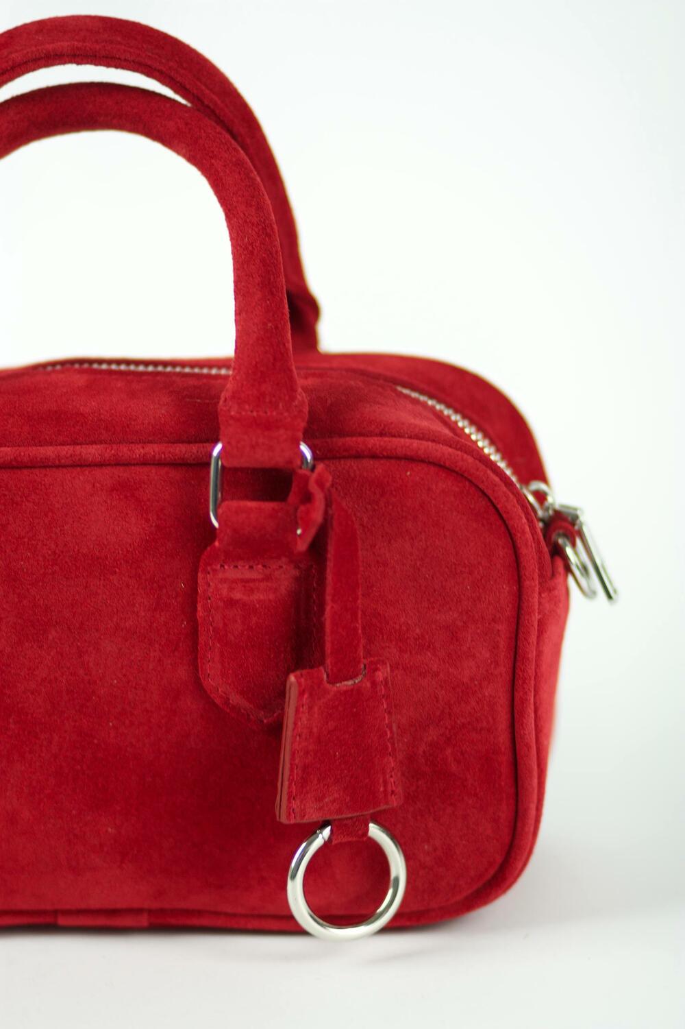 Сумка замшева, Моллі, 1049 червоний