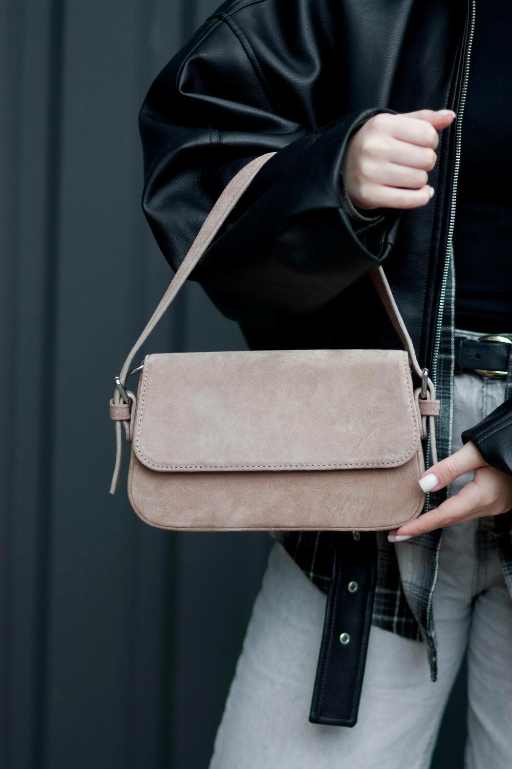 Сумка Лондон, замшева, 1055 