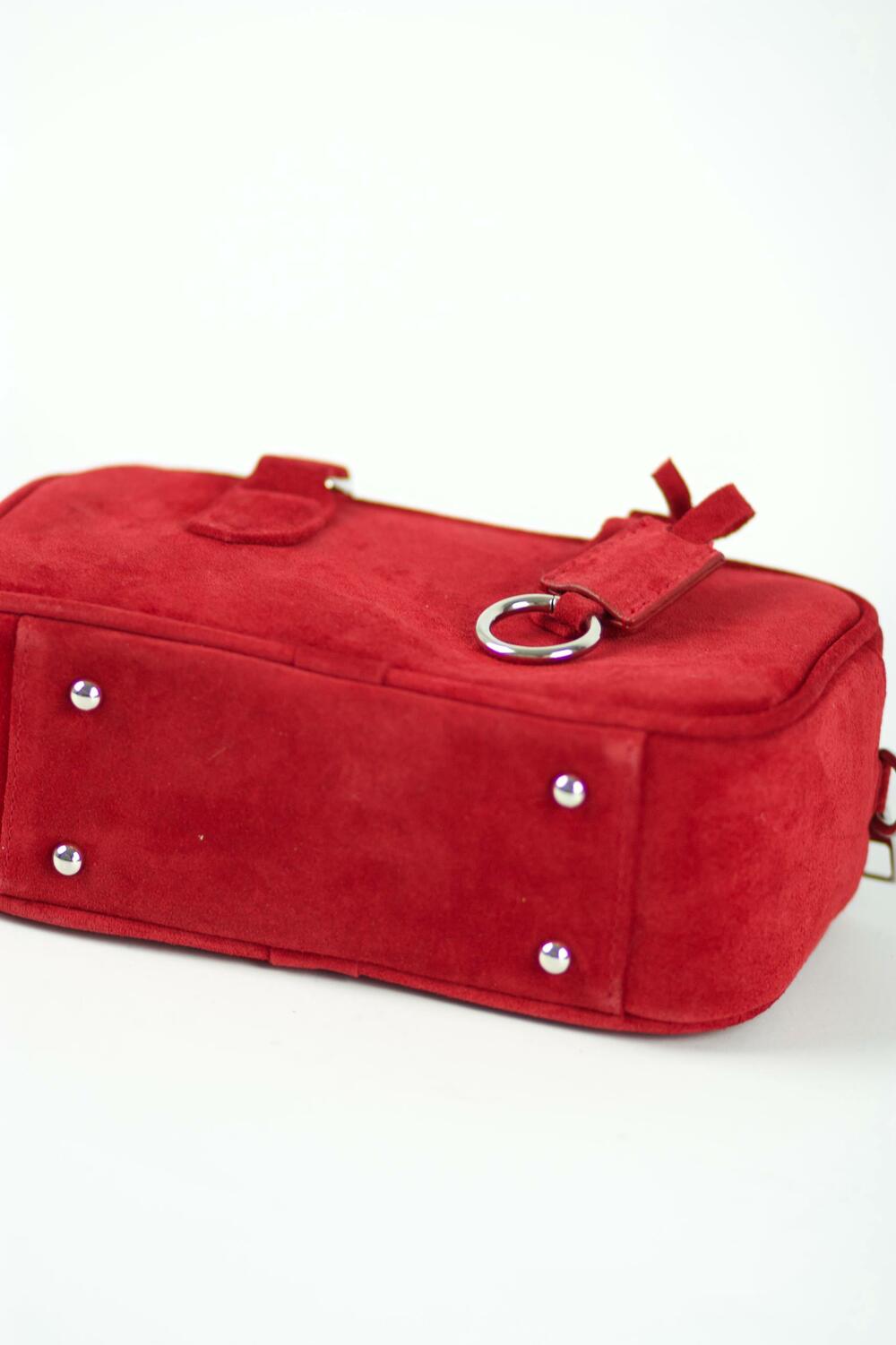 Сумка замшева, Моллі, 1049 червоний