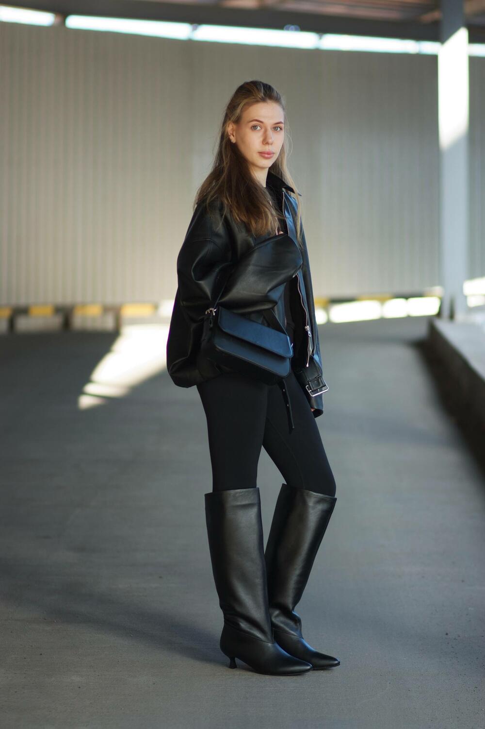 Чоботи Естель чорний, 39