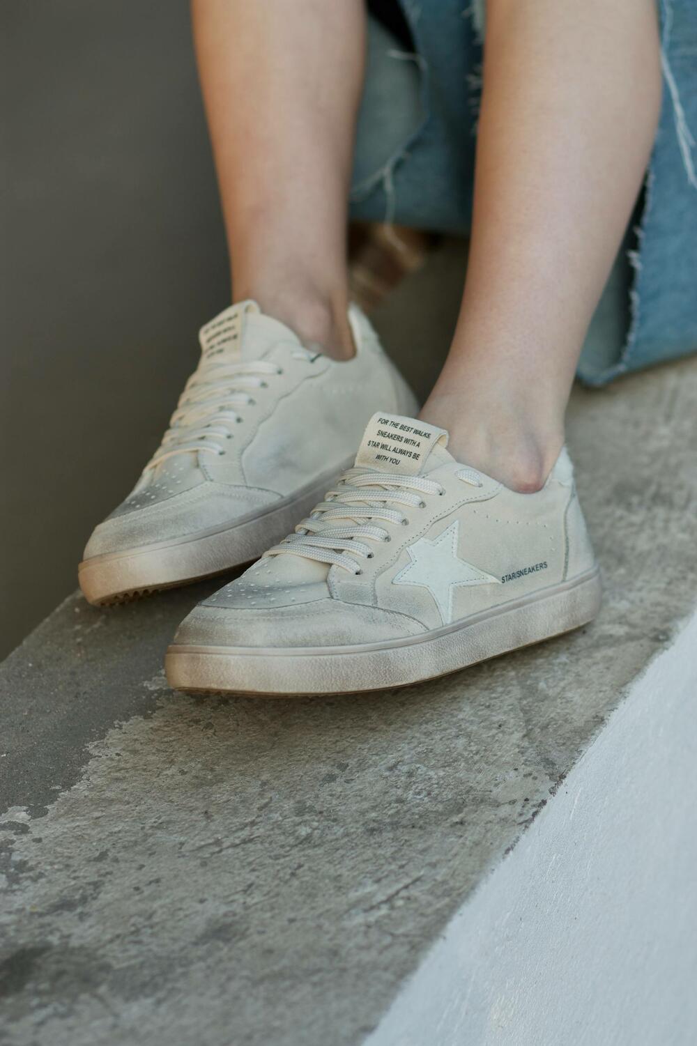 Кеди Зірка, К-10-Емодж молочний, 41