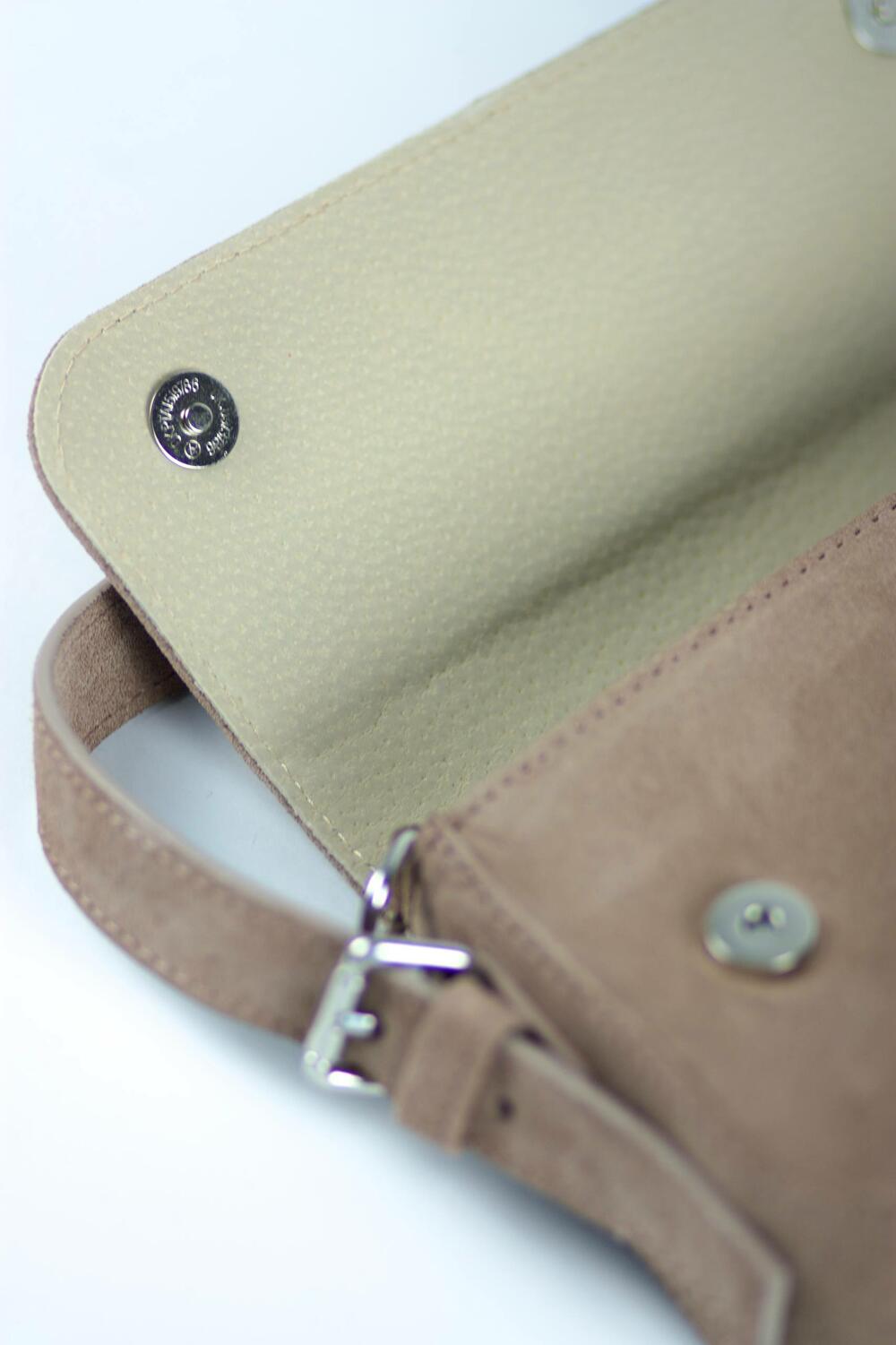 Сумка Лондон, замшева, 1055 кашемір версаль