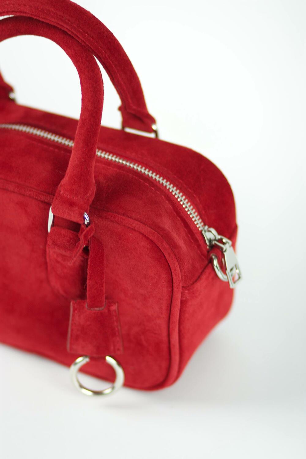 Сумка замшева, Моллі, 1049 червоний