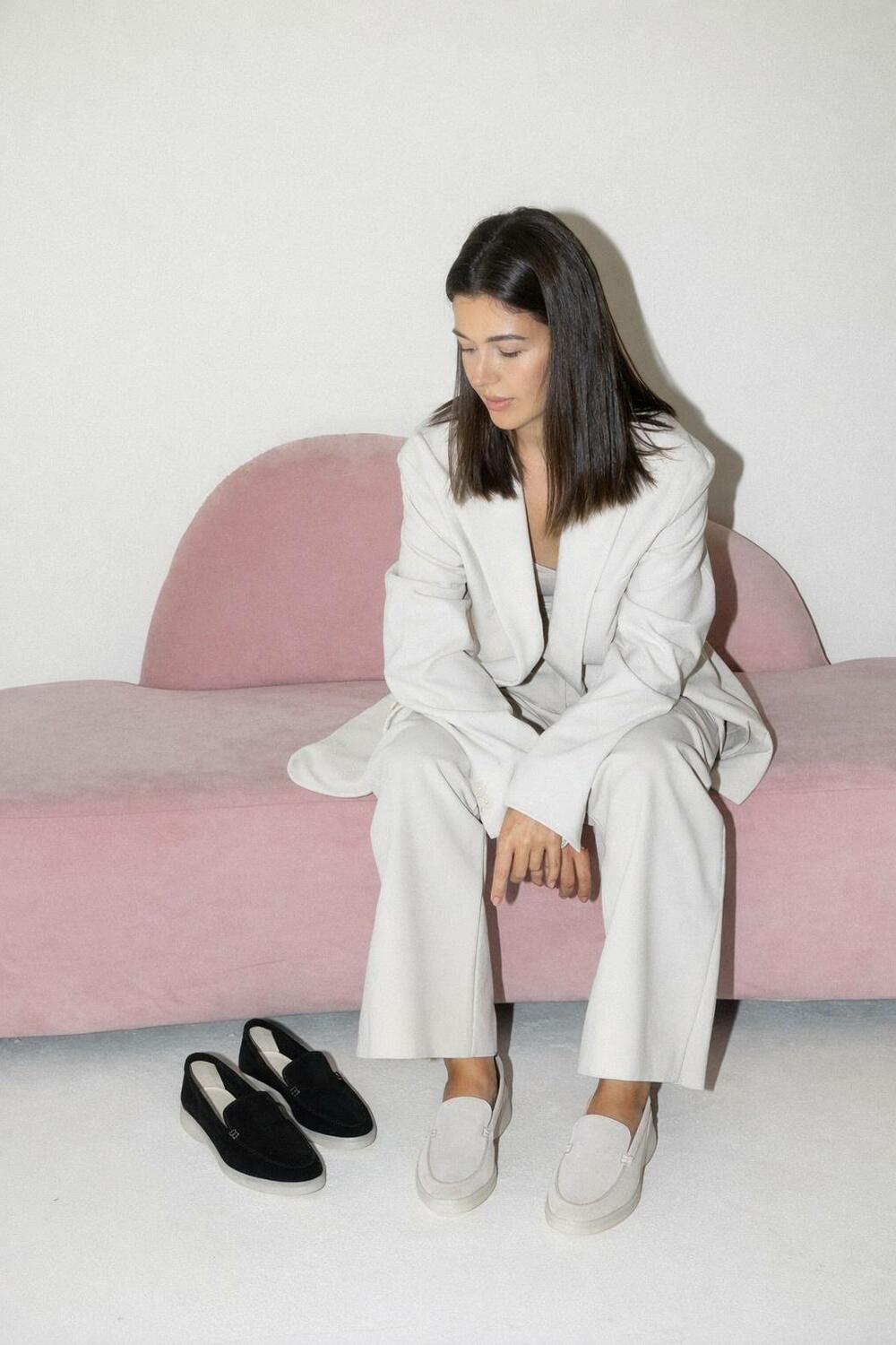 Натуральні лофери "Хіларі", T0125 айворі, 40