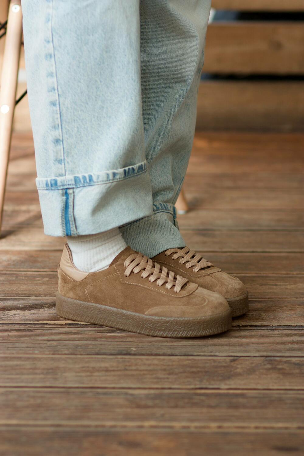 Кеди класичні на підвищеній підошві, Т-5/2-21413 кастор, 40