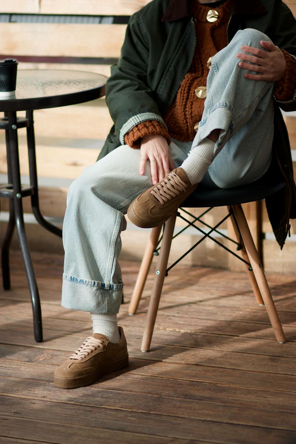 Кеди класичні на підвищеній підошві, Т-5/2-21413 кастор, 40