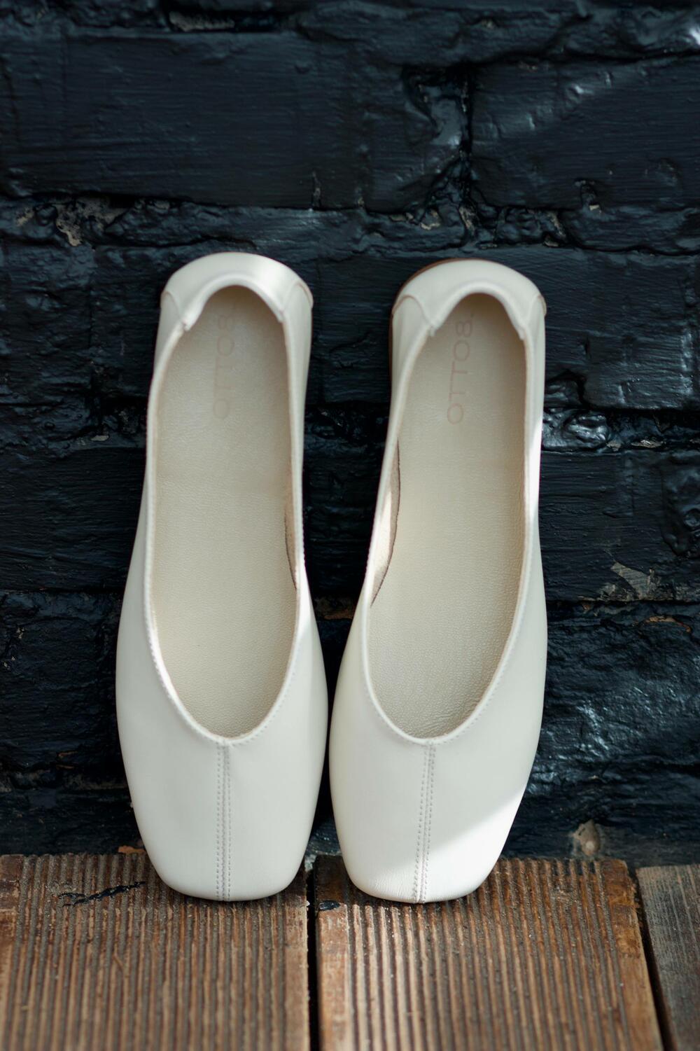 Балетки з квадратним носиком, ШКІРА, 4035/2 