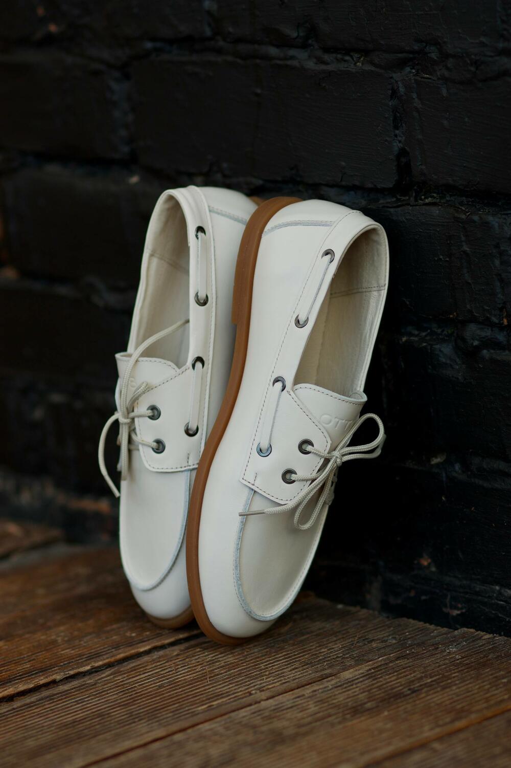 Топсайдери OTTO8., Т-345-401 молочний, 39