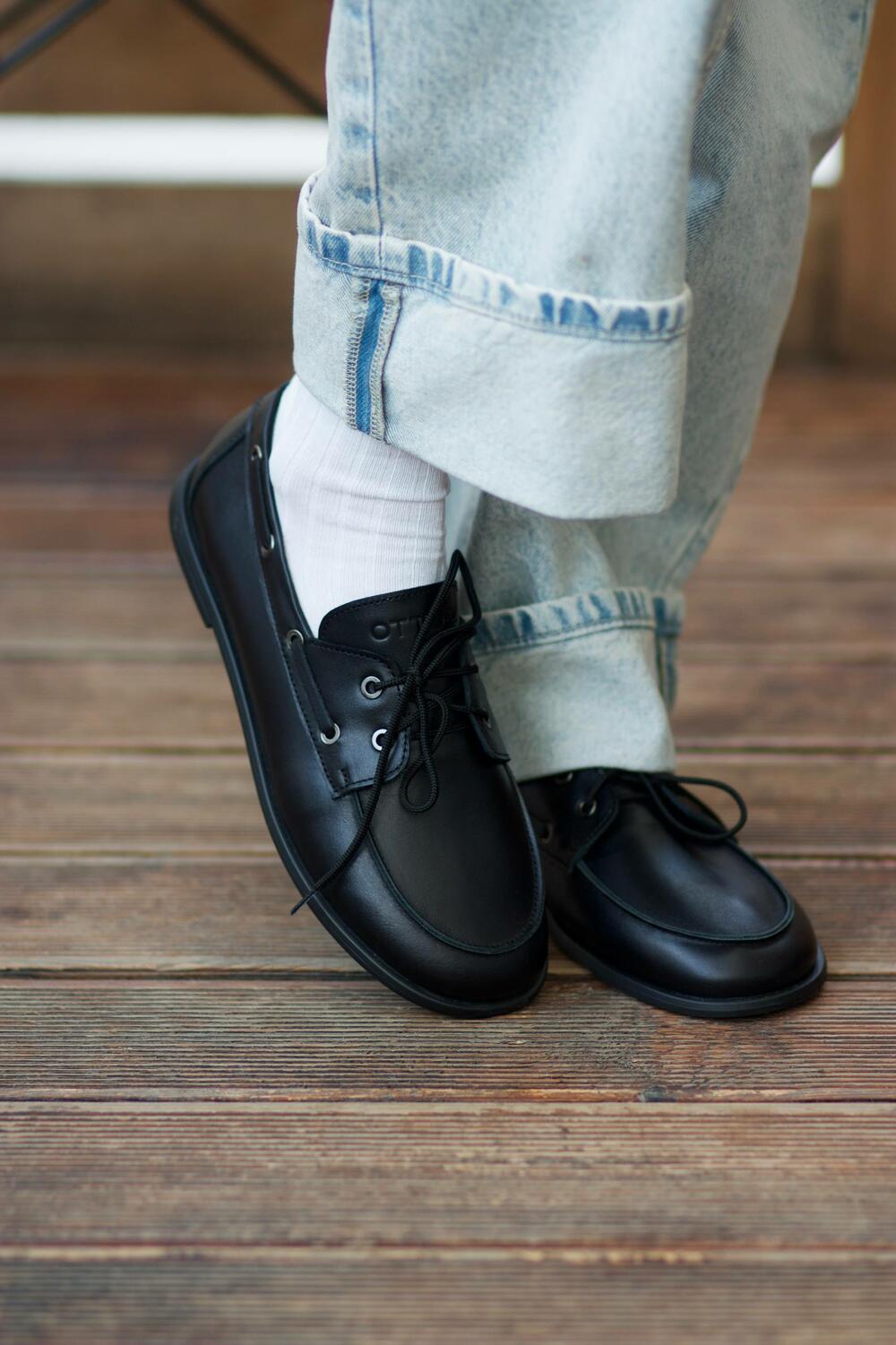 Топсайдери OTTO8., Т-345-406 чорний, 40